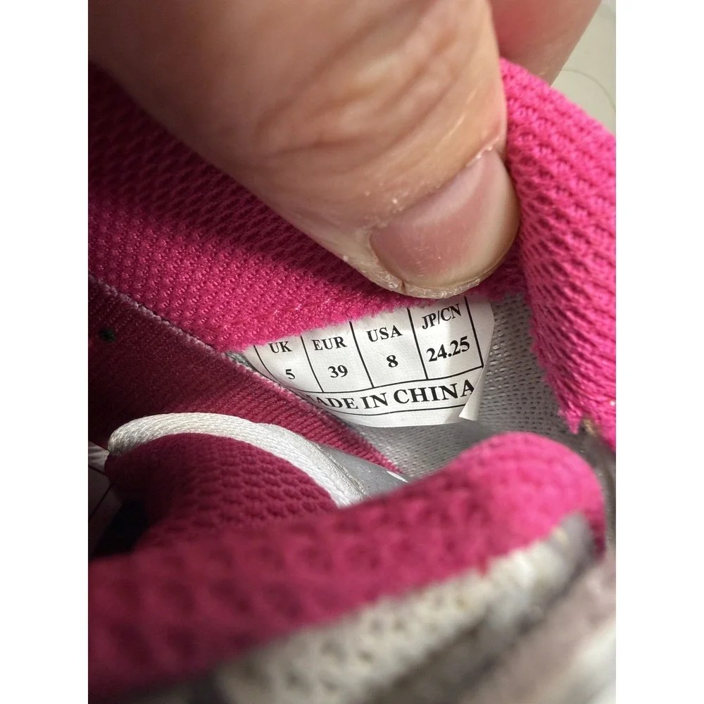 Louis Garneau Jade Women's Road Cycling Shoes Silver Fuchsia Sz 8